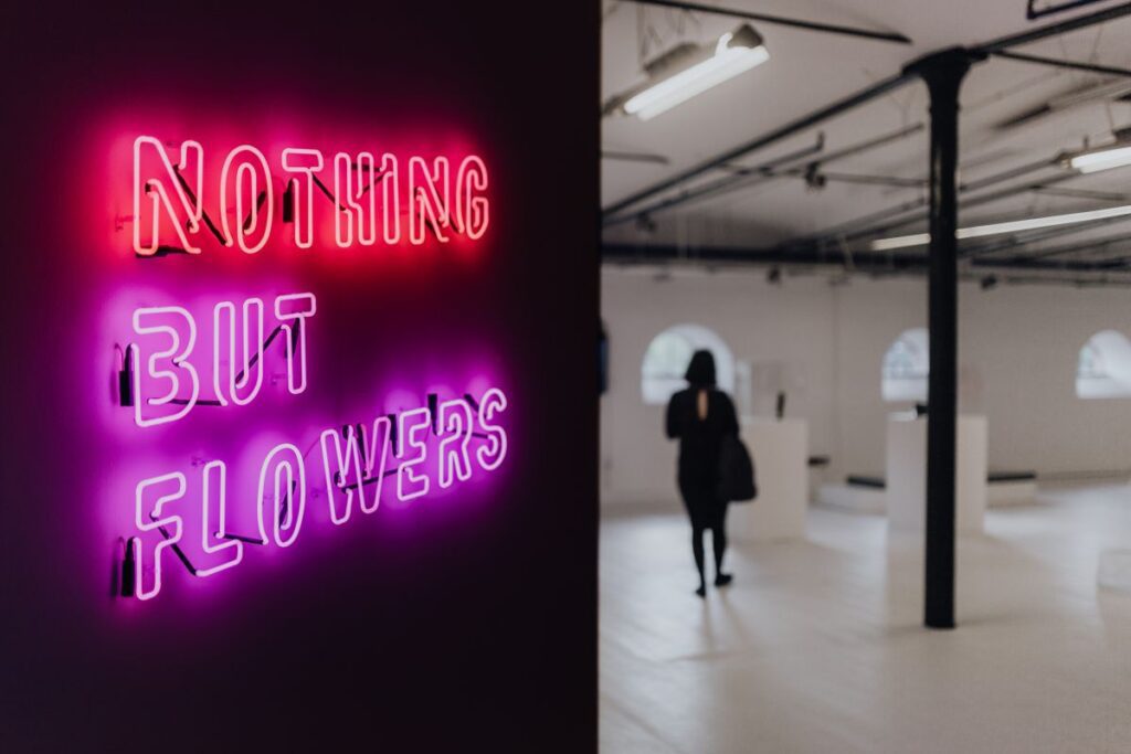 Nothing But Flowers Glowing Neon Stock Free