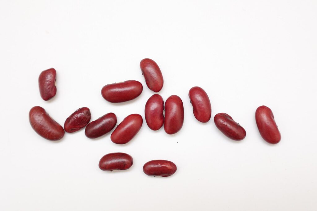 Red beans isolated on white background Stock Free