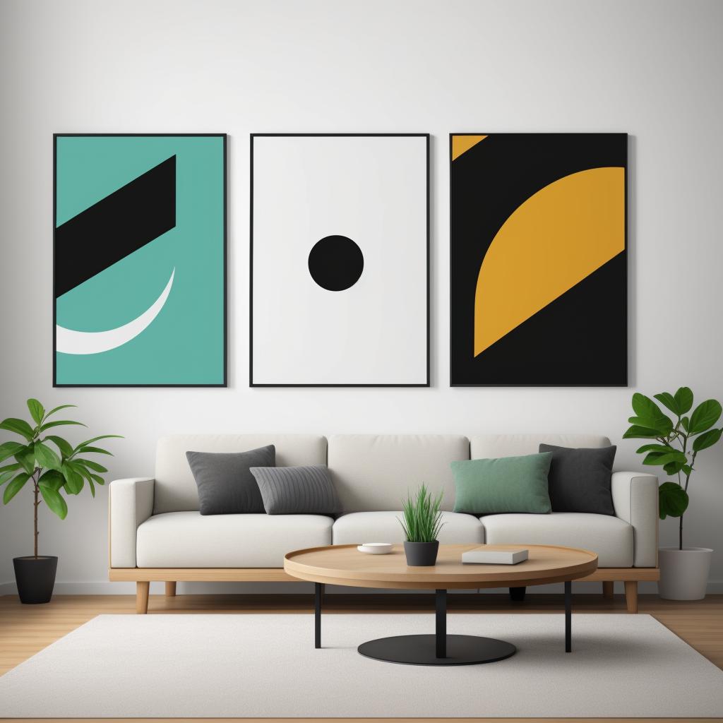 Wall art mockup by by @ai_generated