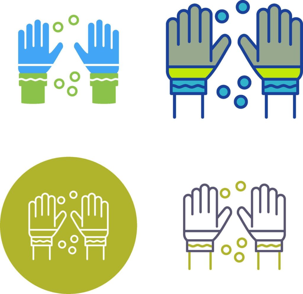 Winter Gloves Icon Design Stock Free