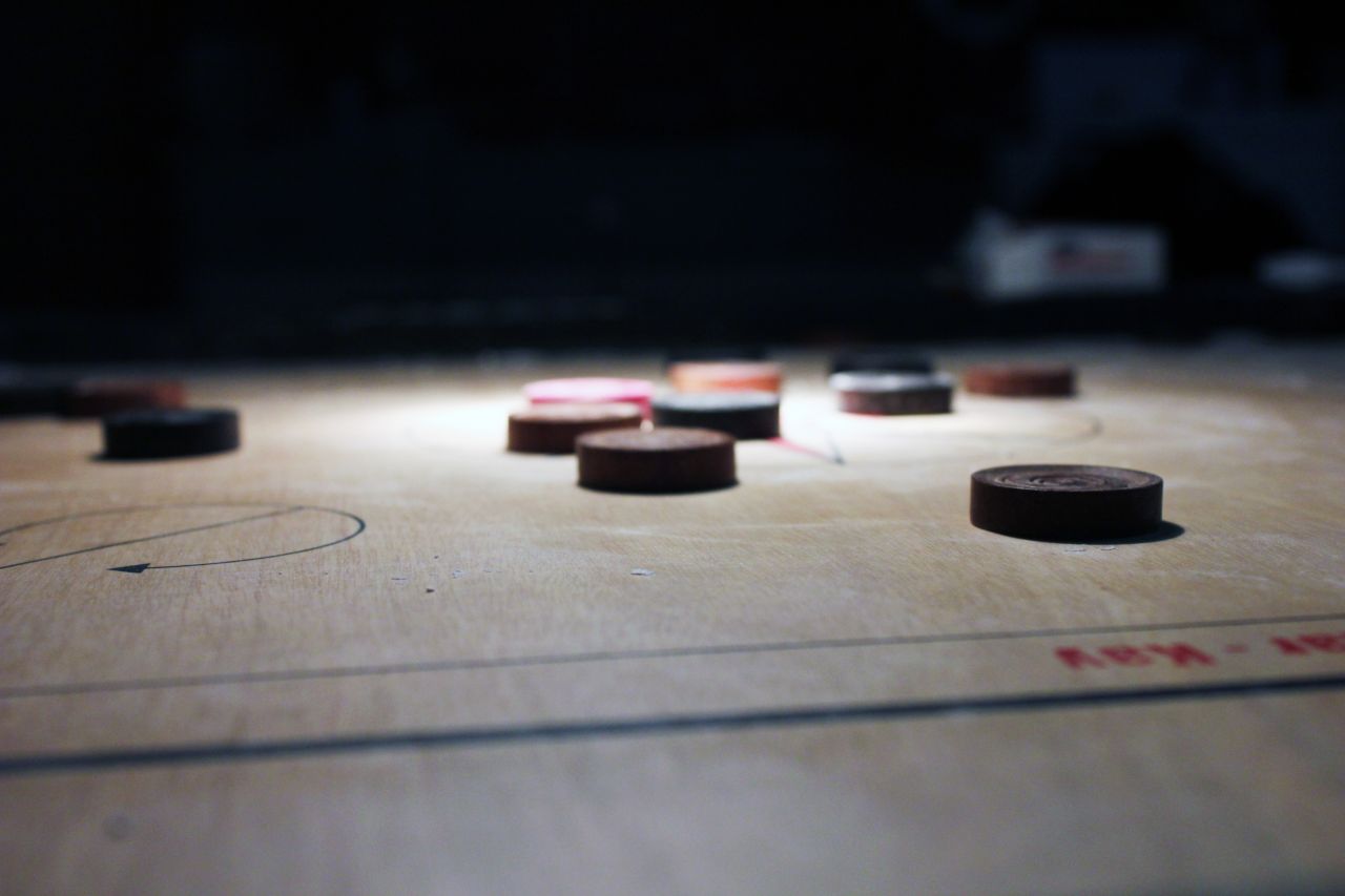 Carrom Indoor Games Stock Free