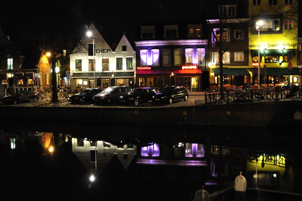 Groningen by night Stock Free