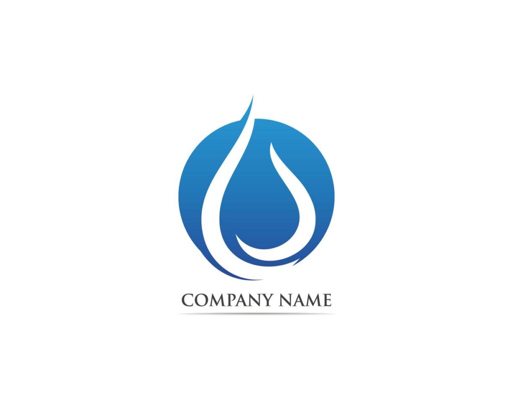 Waterdrop logo vector illustrations Stock Free