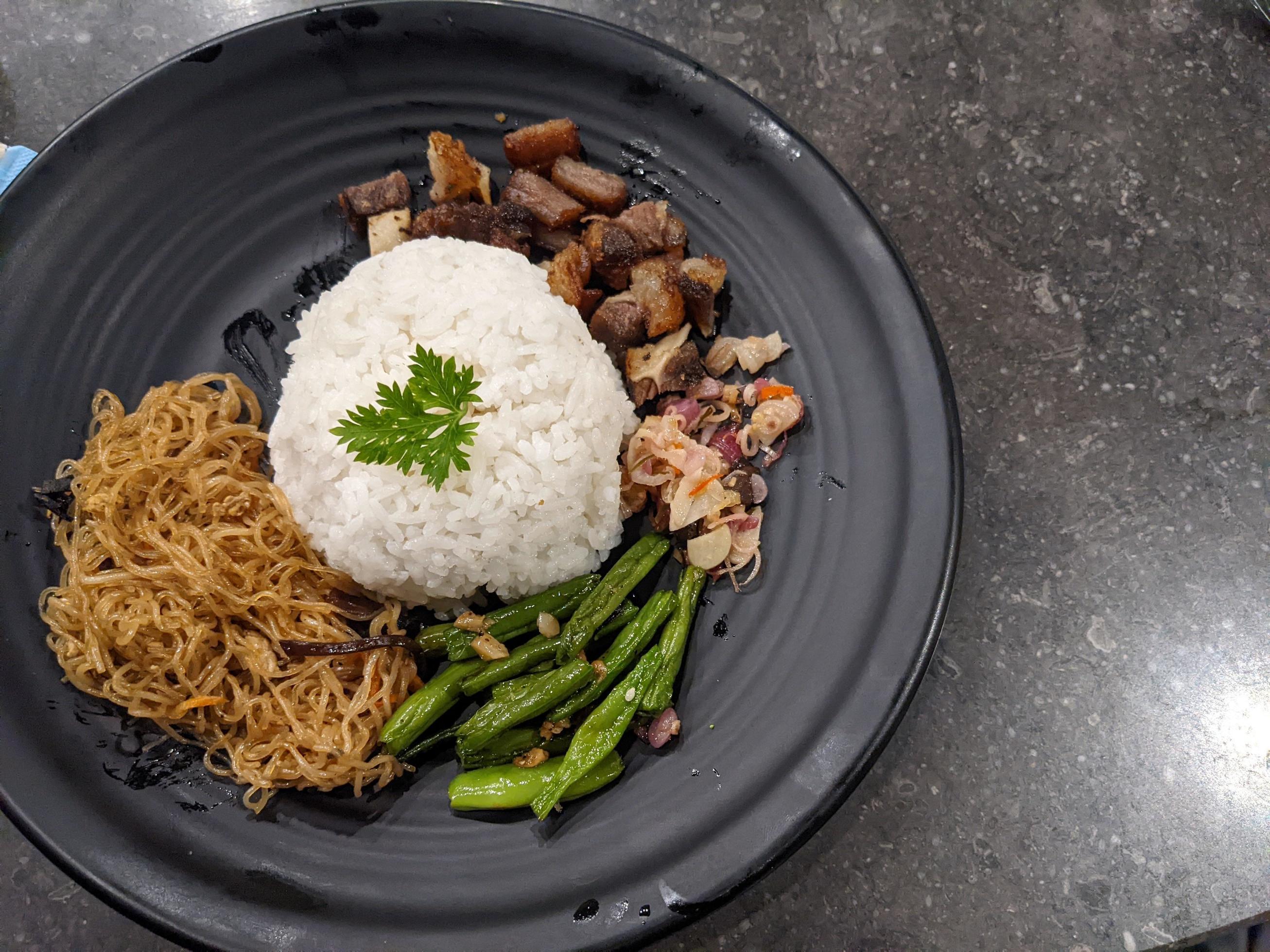 Nasi tumis smoke beef, traditional food of Semarang Central Java. The photo is suitable to use for food background, poster and food content media. Stock Free