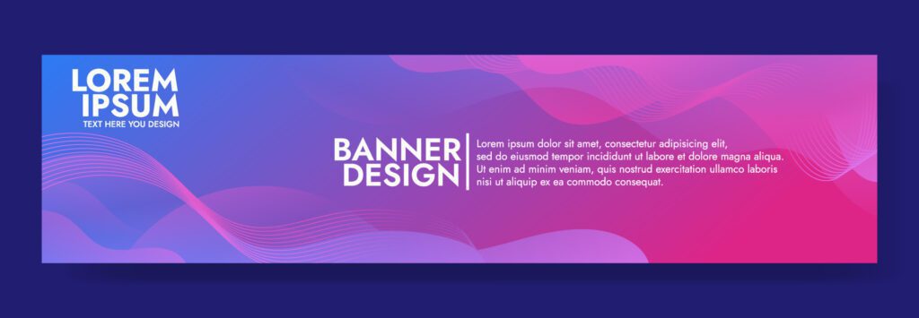 Abstract Purple Fluid Wave Banner Template Free Vector