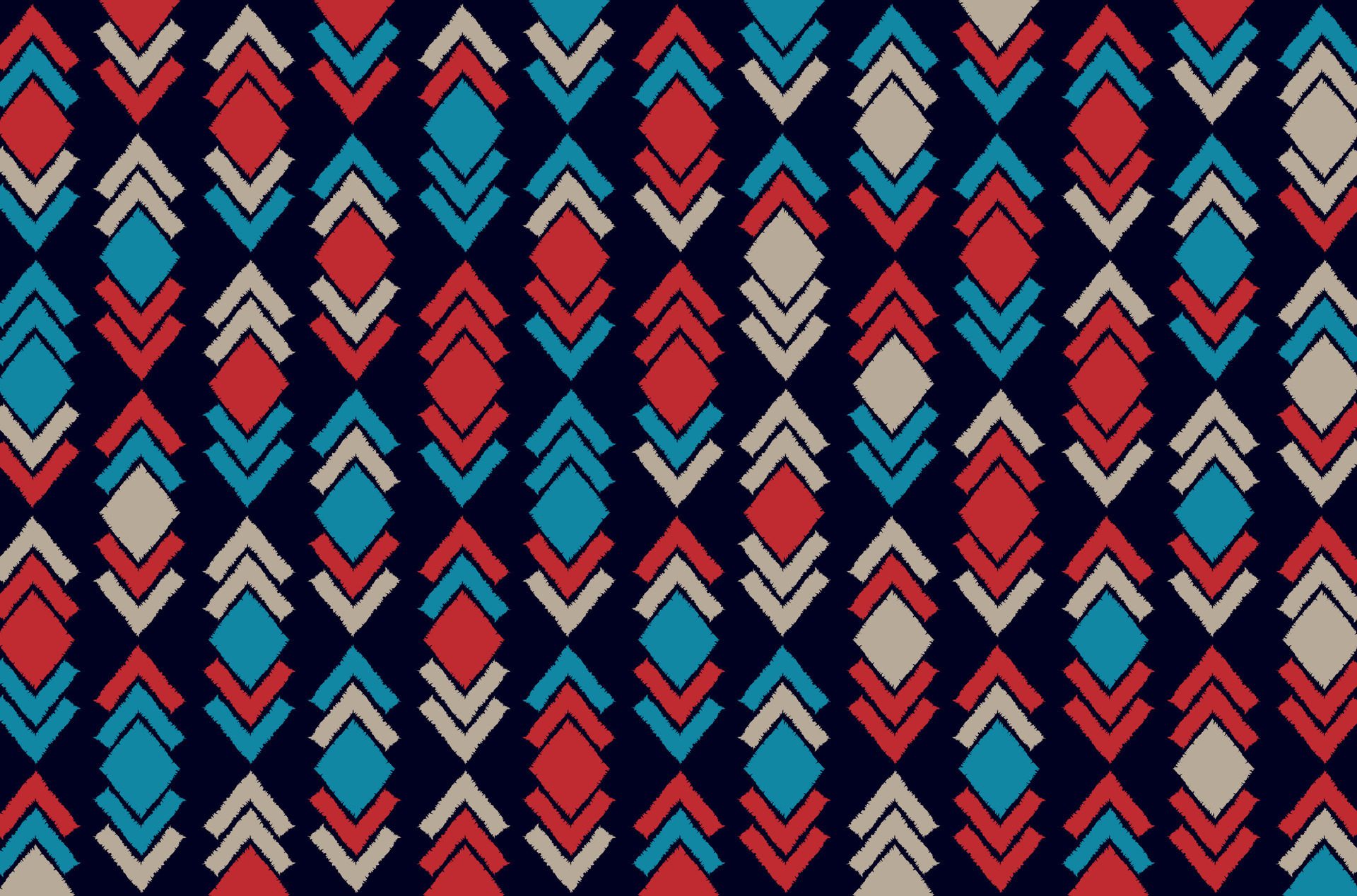 
									Tribal and ethnic fabric pattern Free Vector