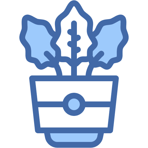 Calathea, plant, pot icon