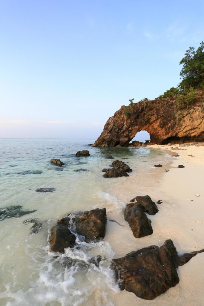 Nature stone arch at Ko Khai island Stock Free