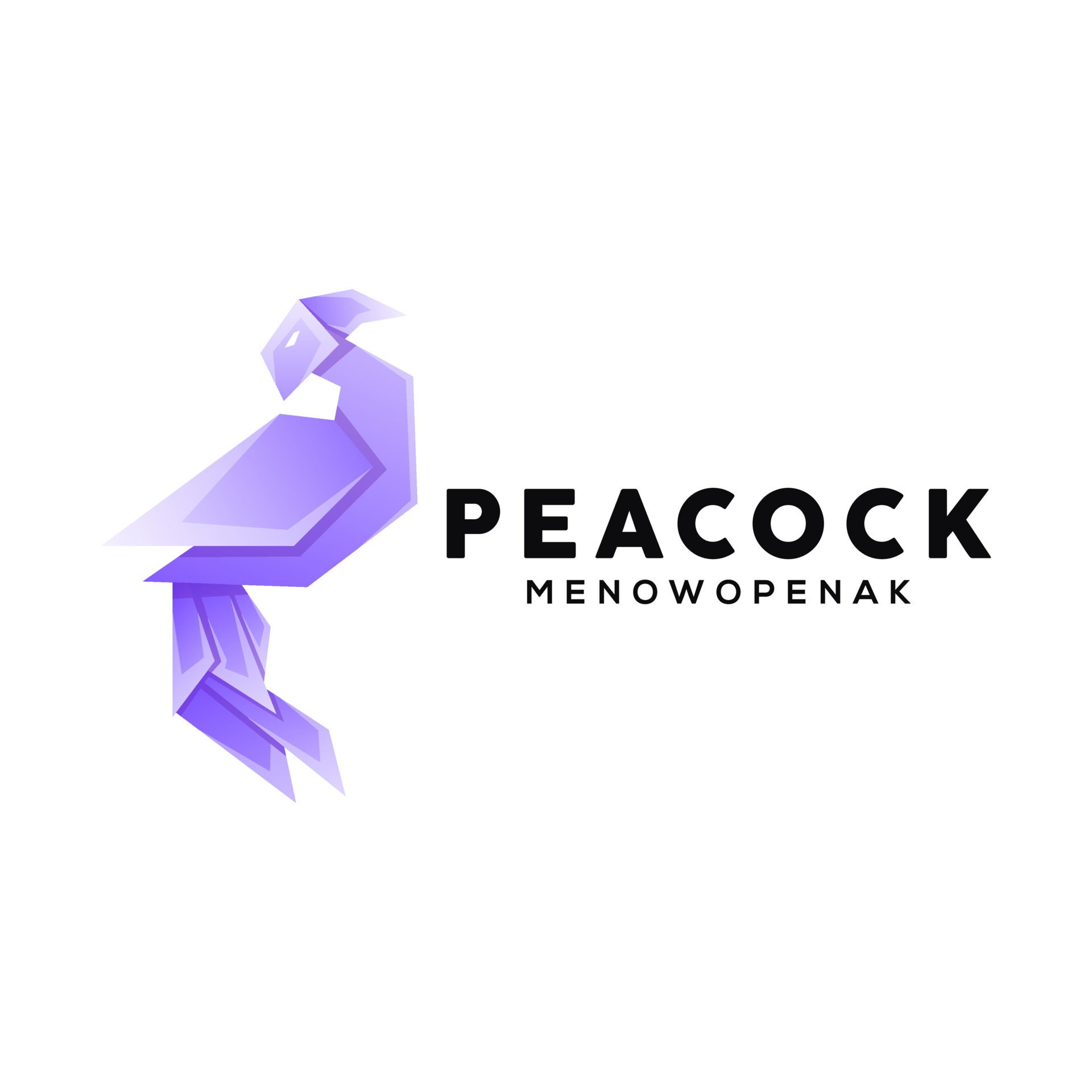 peacock logo design Free Vector and Free SVG