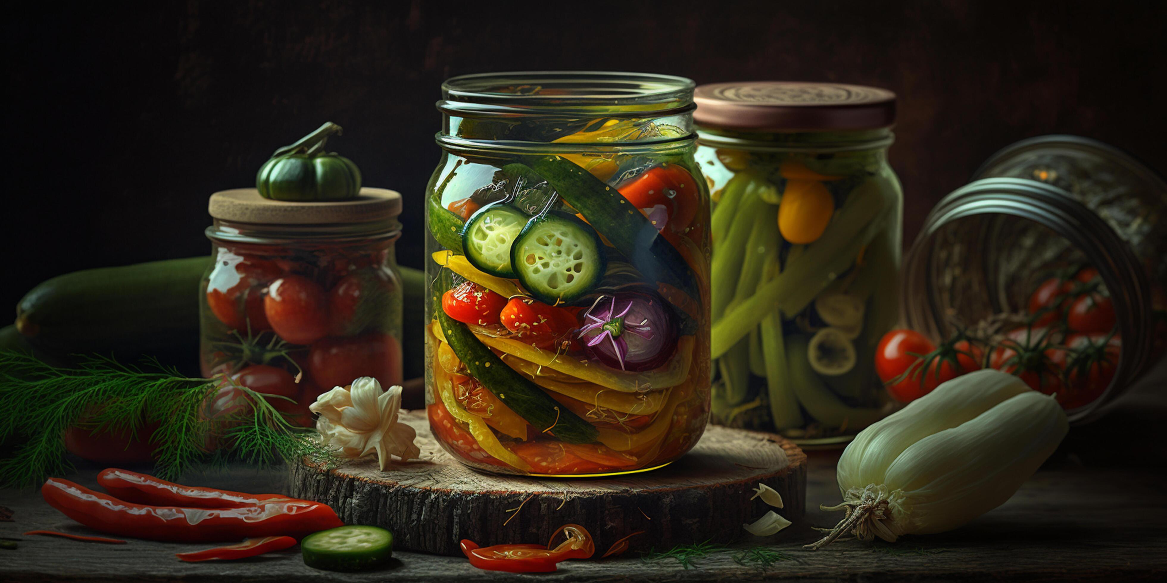 Traditional Russian Pickled Vegetables A Time-Honored Food Preservation Technique Stock Free