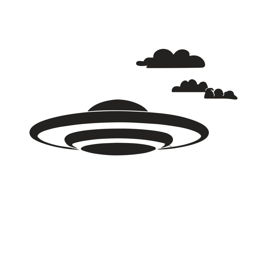 Alien spaceship ufo transparent vector. ufo, alien, spaceship, png, rocket, plane Free Vector