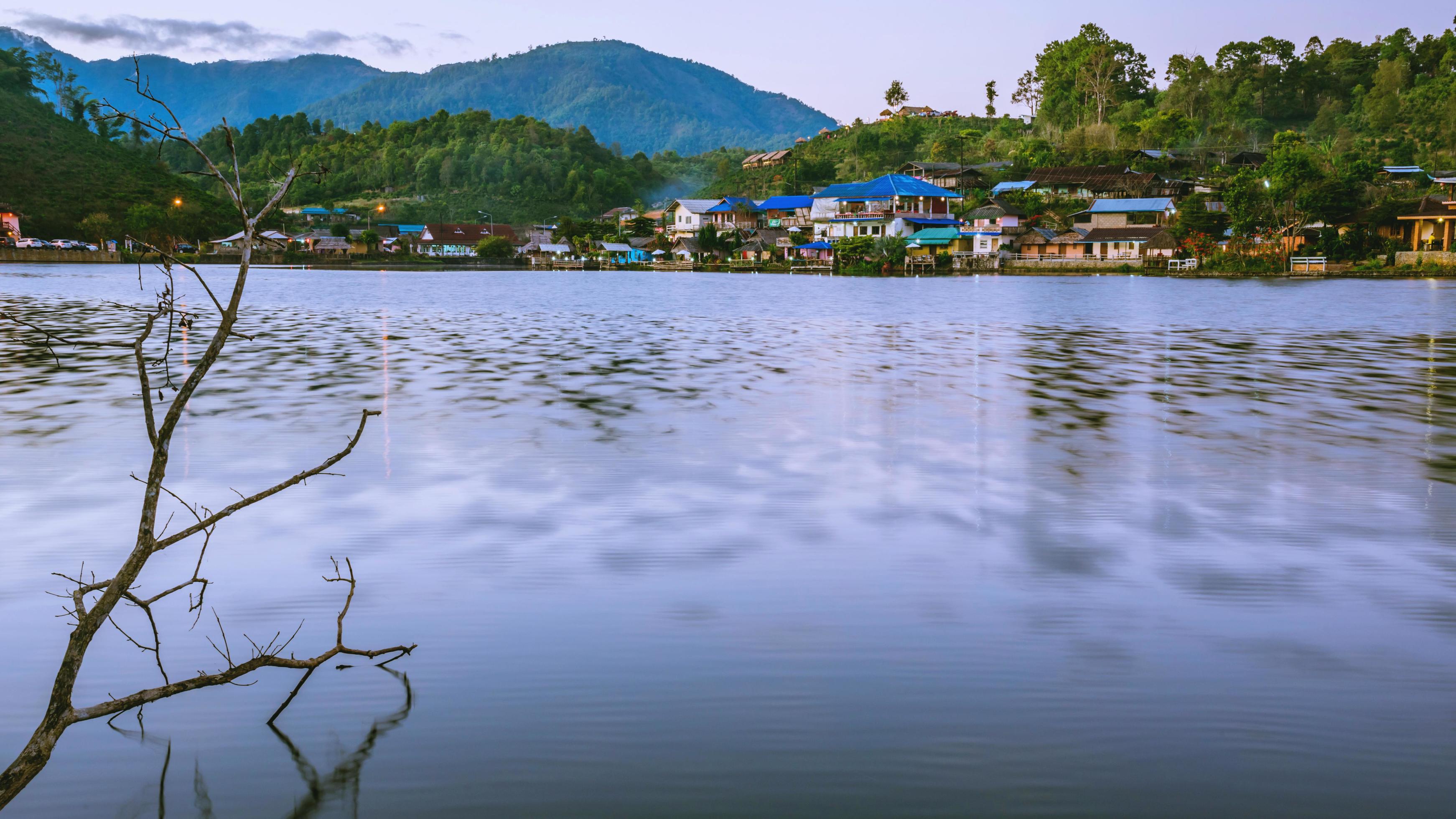 Nature tourism on the mountain Chinese village. at Ban Rak Thai village Mae Hong Son in Thailand. Stock Free