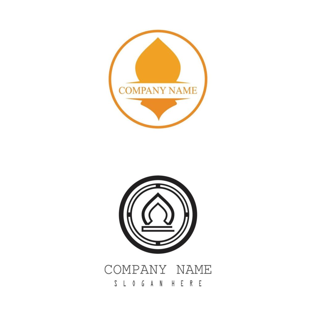 Mosque Logo Template vector symbol illustration design Stock Free