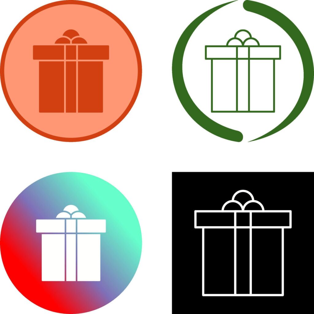 Gift Box Icon Design Stock Free