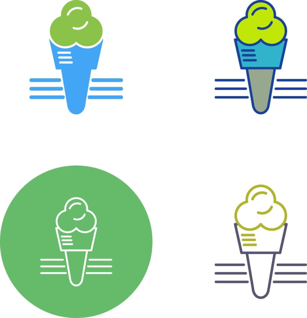 Ice Cream Icon Design Stock Free