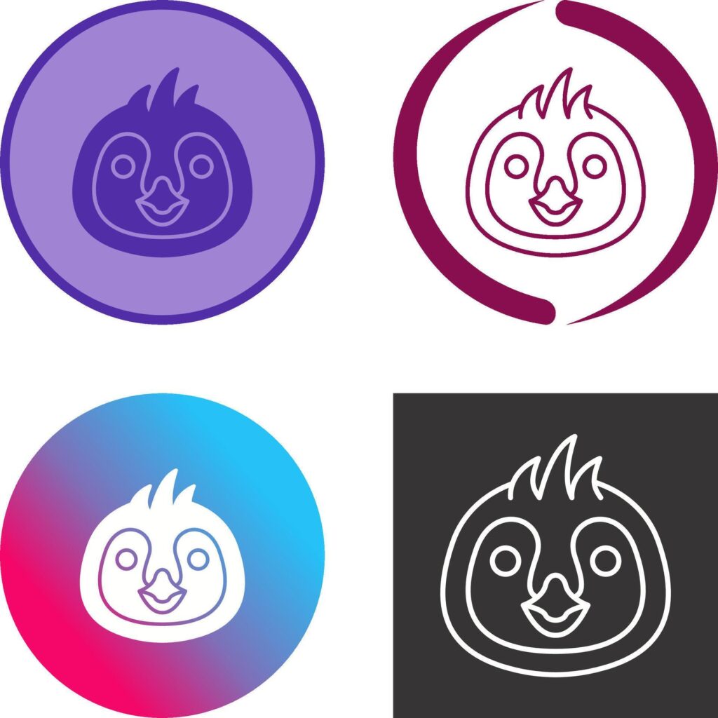 Penguin Icon Design Stock Free