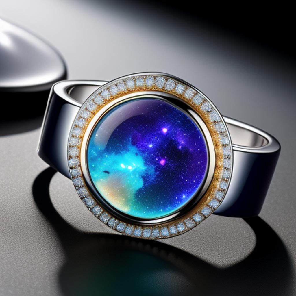 Galaxy design jewelry by by @ai_generated