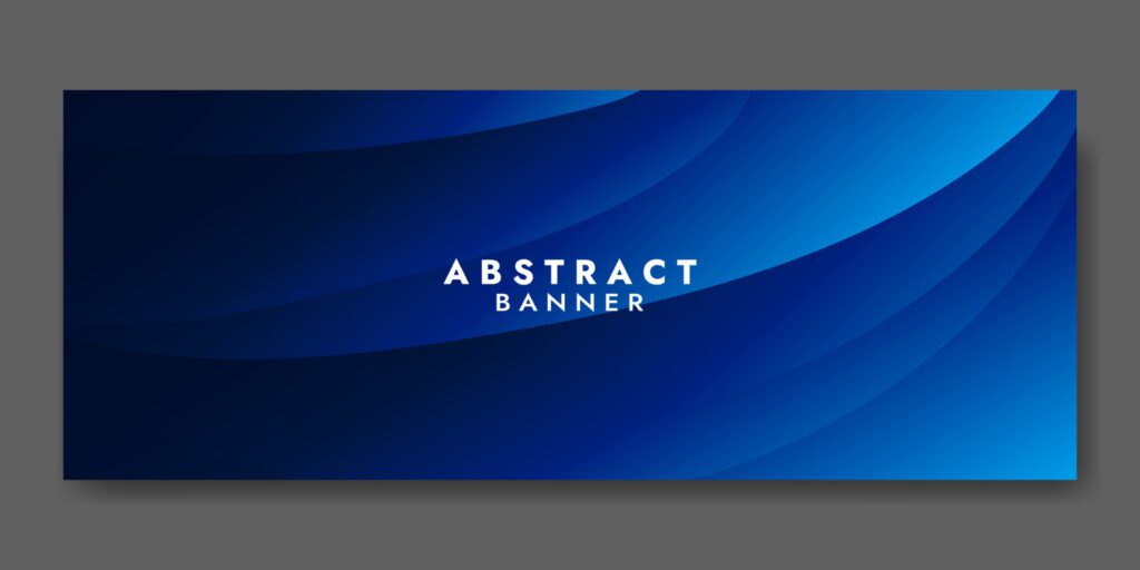 Abstract Blue Fluid Wave Banner Template Free Vector