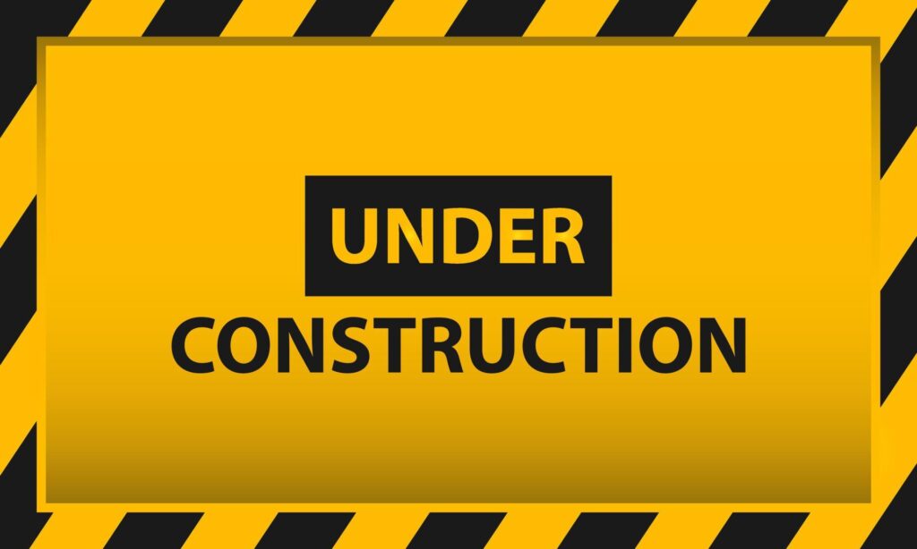 under construction background with black and yellow stripes. Stock Free and Free SVG