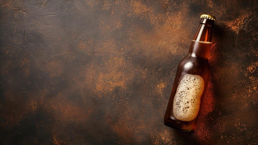 Beer advertisment background with copy space Free Photo