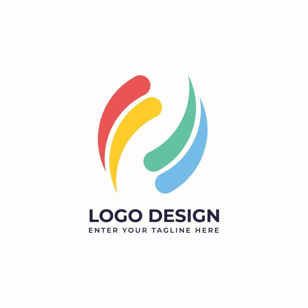 Abstract company logo template design Stock Free