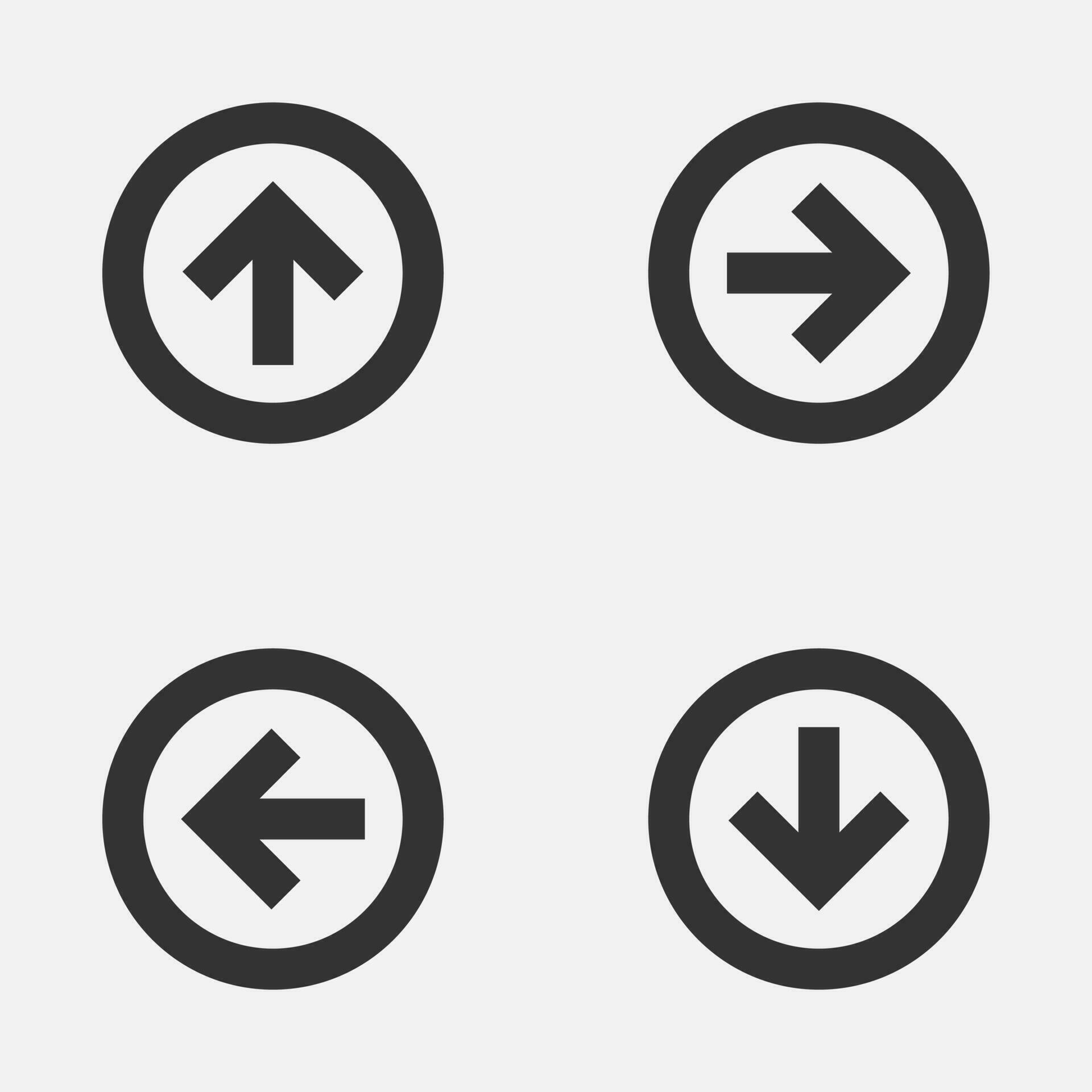 Alt circle down up left right arrow icon vector Stock Free