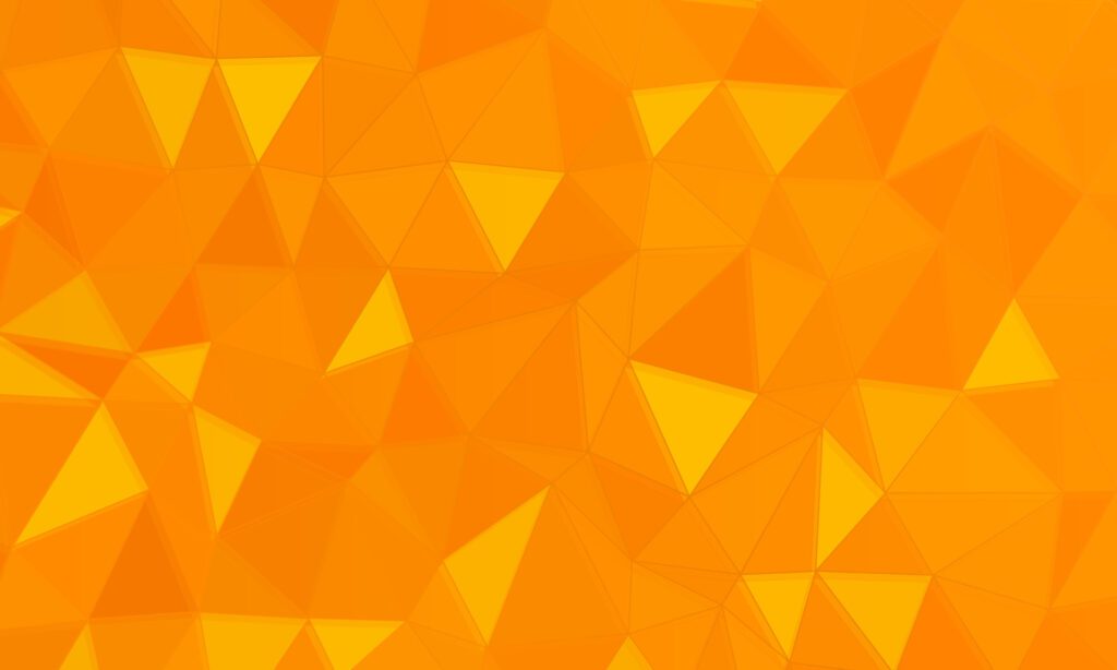 Orange polygonal background. Vector. Free Vector