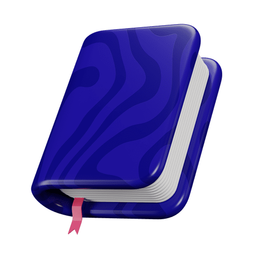 Notebook, notepad, book 3D illustration