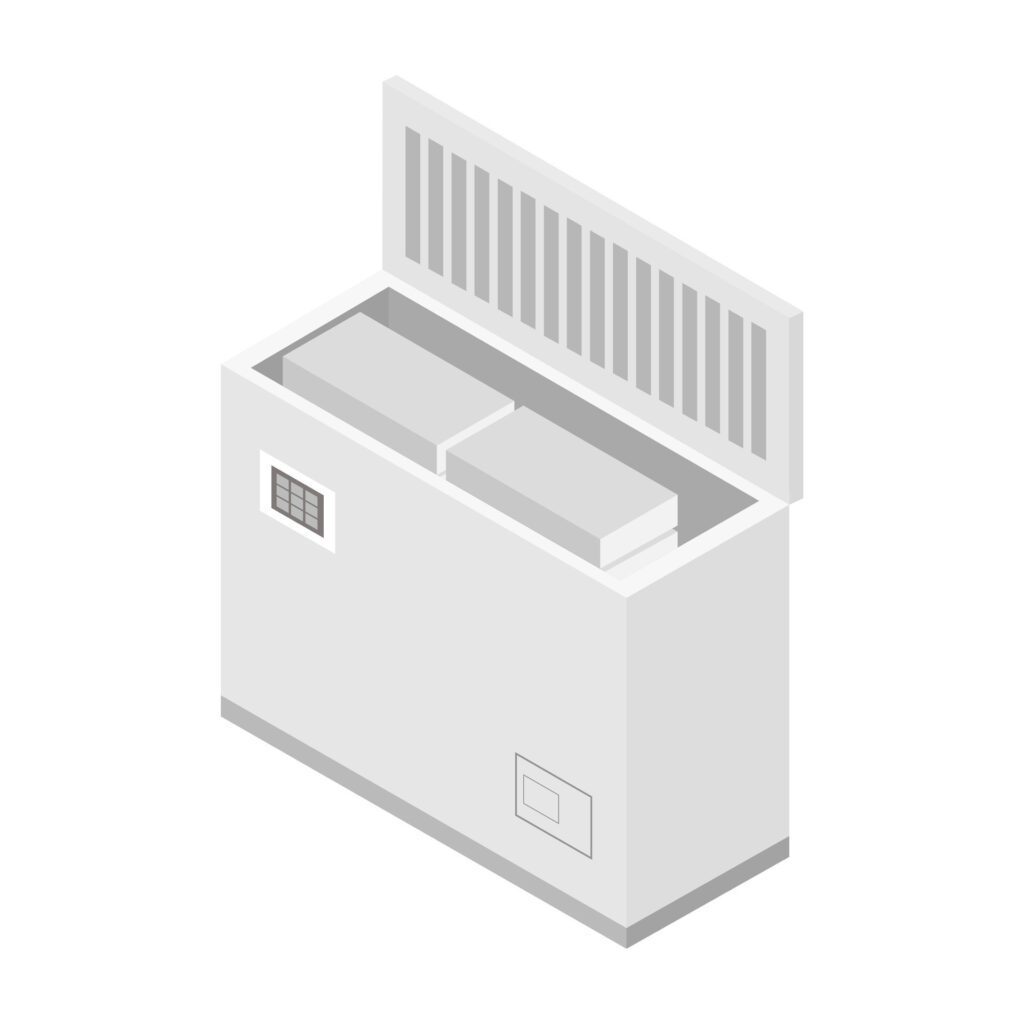 Freezer Icon On White Background Free Vector