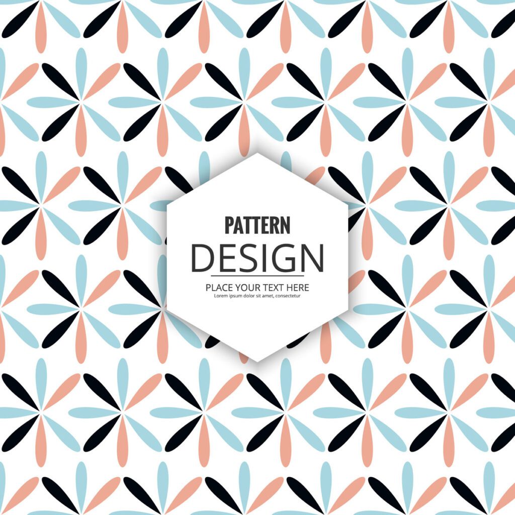 Abstract decorative seamless pattern design Free Vector