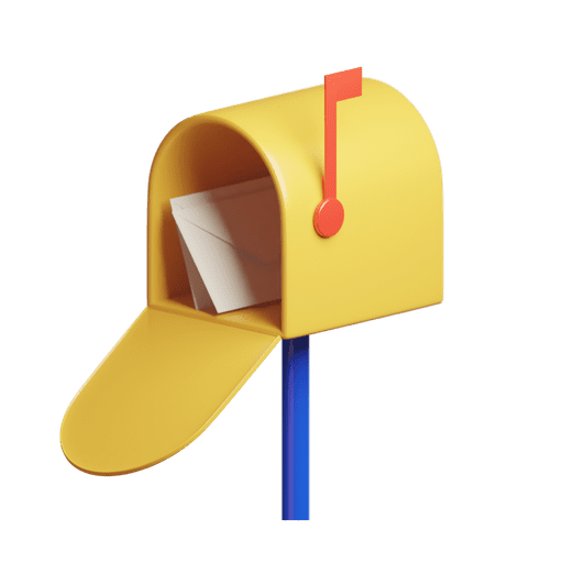 Mailbox, mail, letter 3D illustration