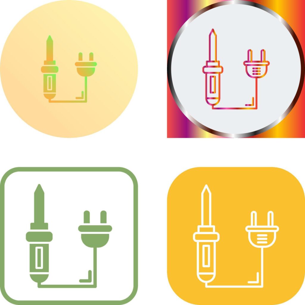 Soldering Iron Icon Design Stock Free