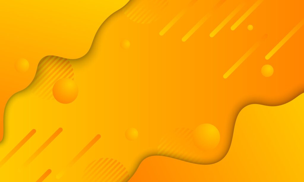 Abstract yellow liquid shape background. Vector illustration. Free Vector