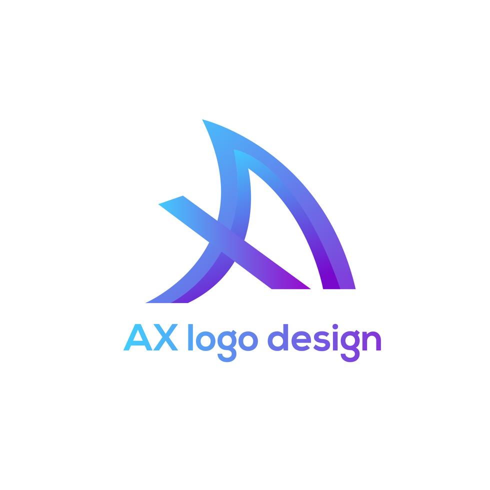 AX logo design Stock Free