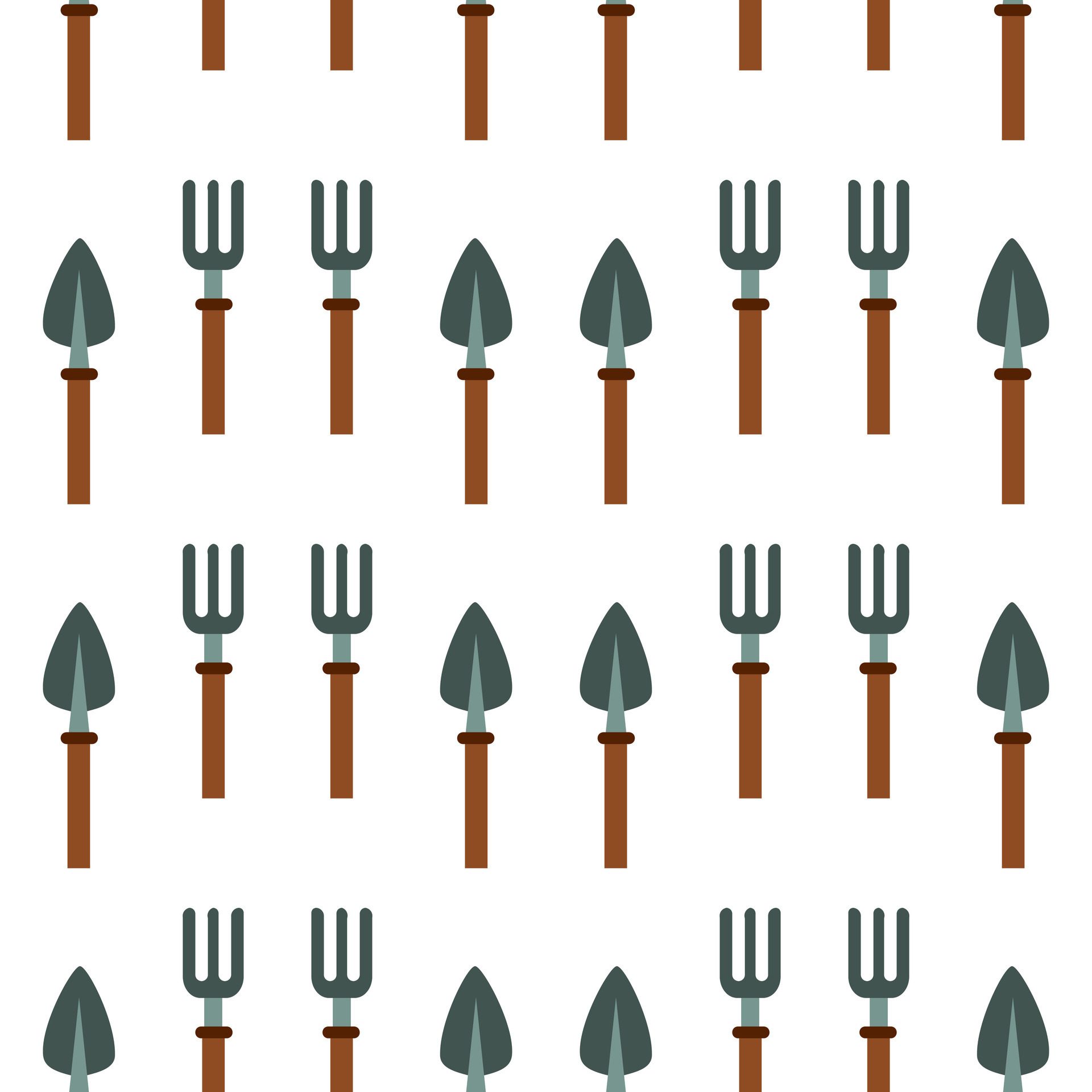 Gardening tool seamless pattern Free Vector