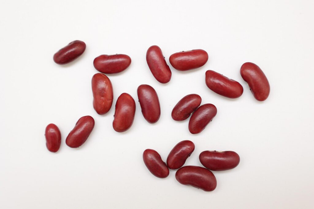 Red beans isolated on white background Stock Free