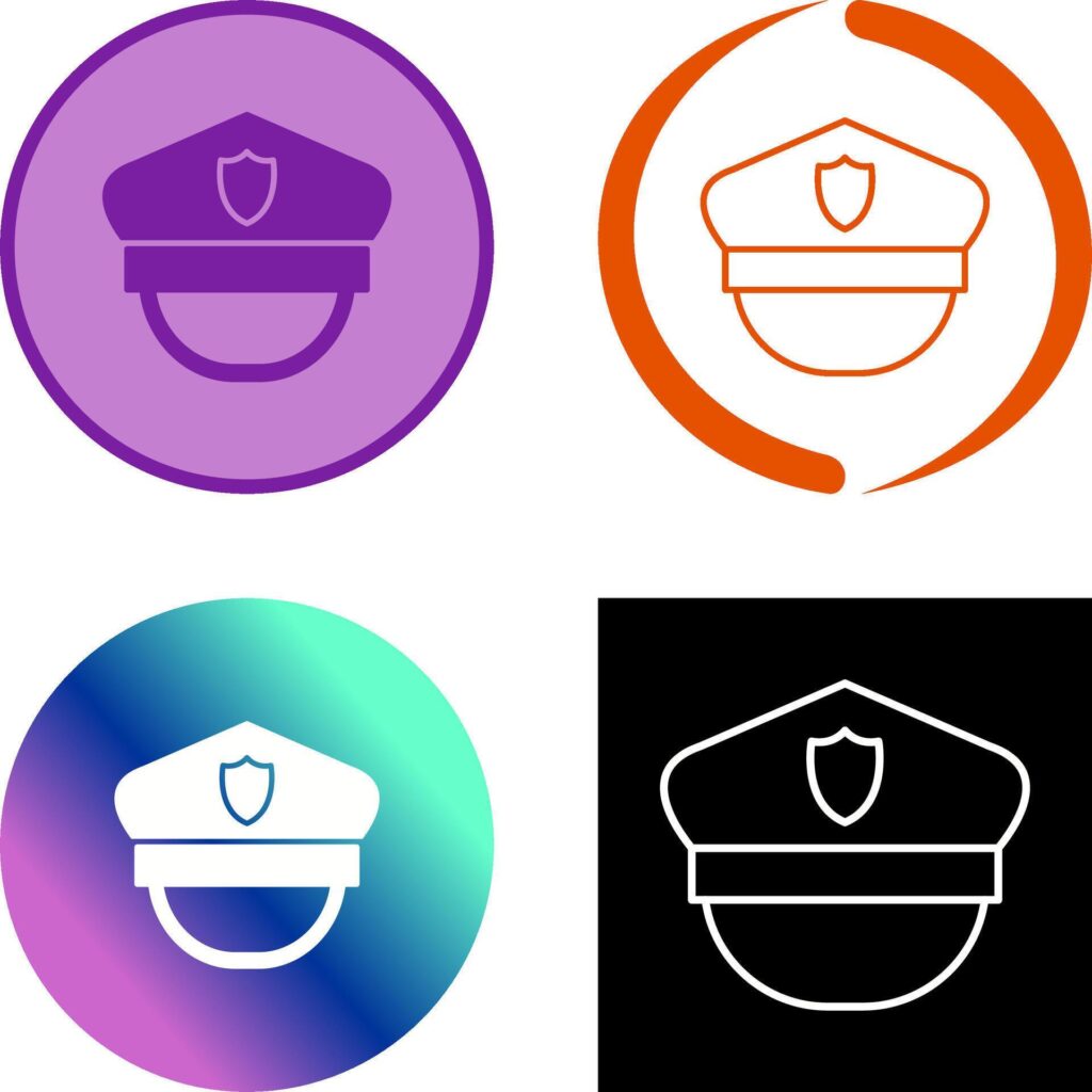 Police Hat Icon Design Stock Free