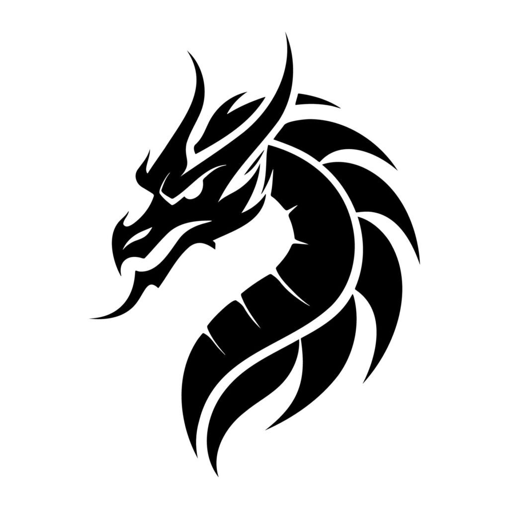 Simple Dragon Logo. Vector Illustration Free Vector