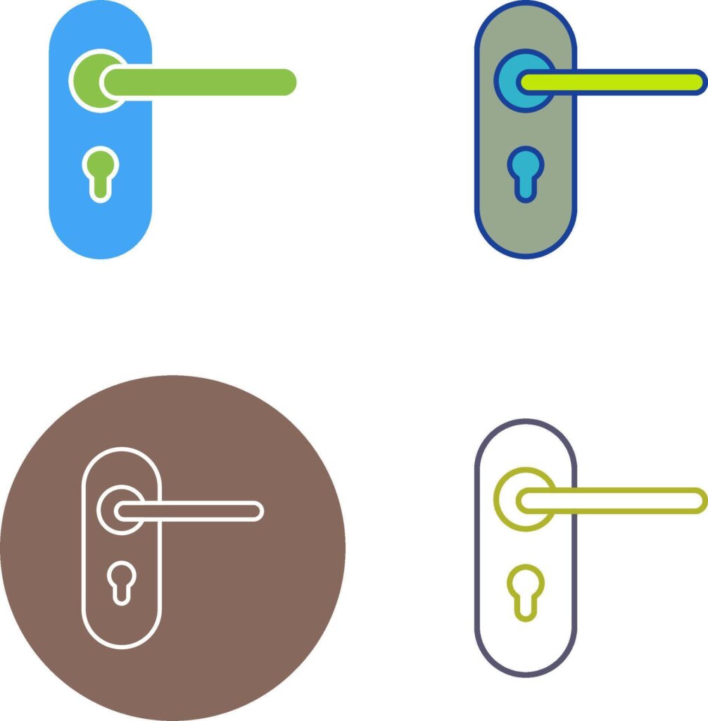 Door Lock Icon Design Stock Free