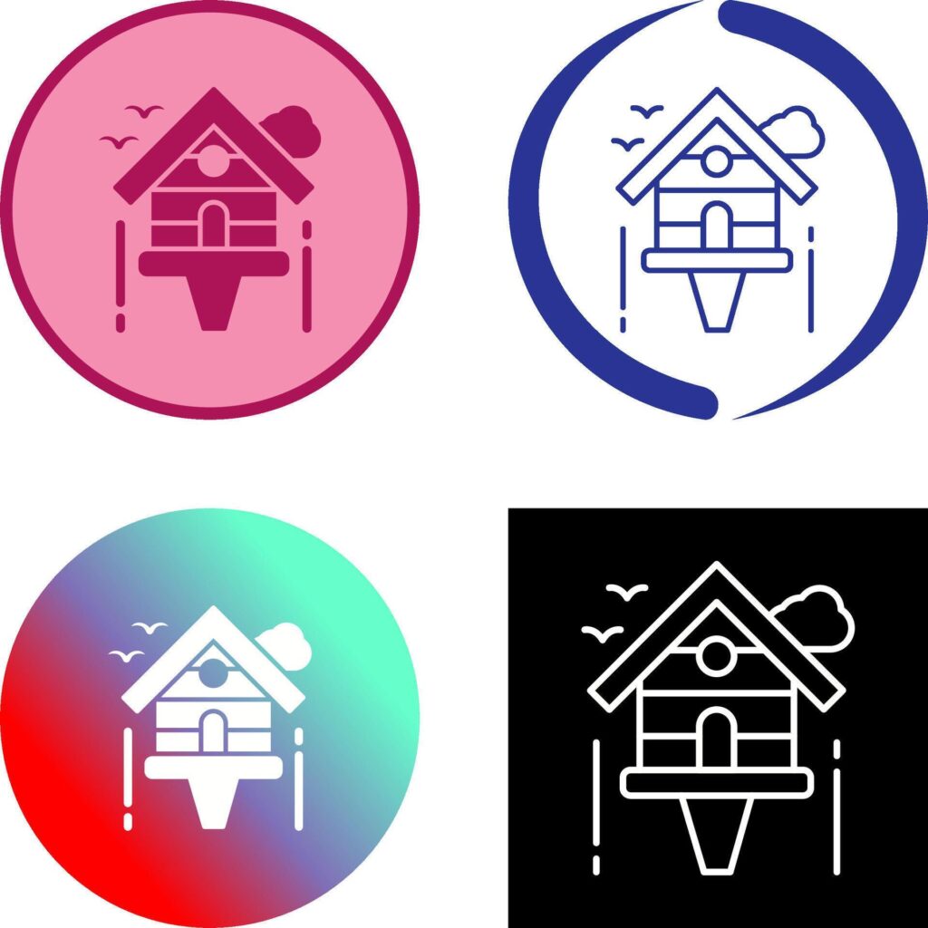 Birdhouse Icon Design Stock Free