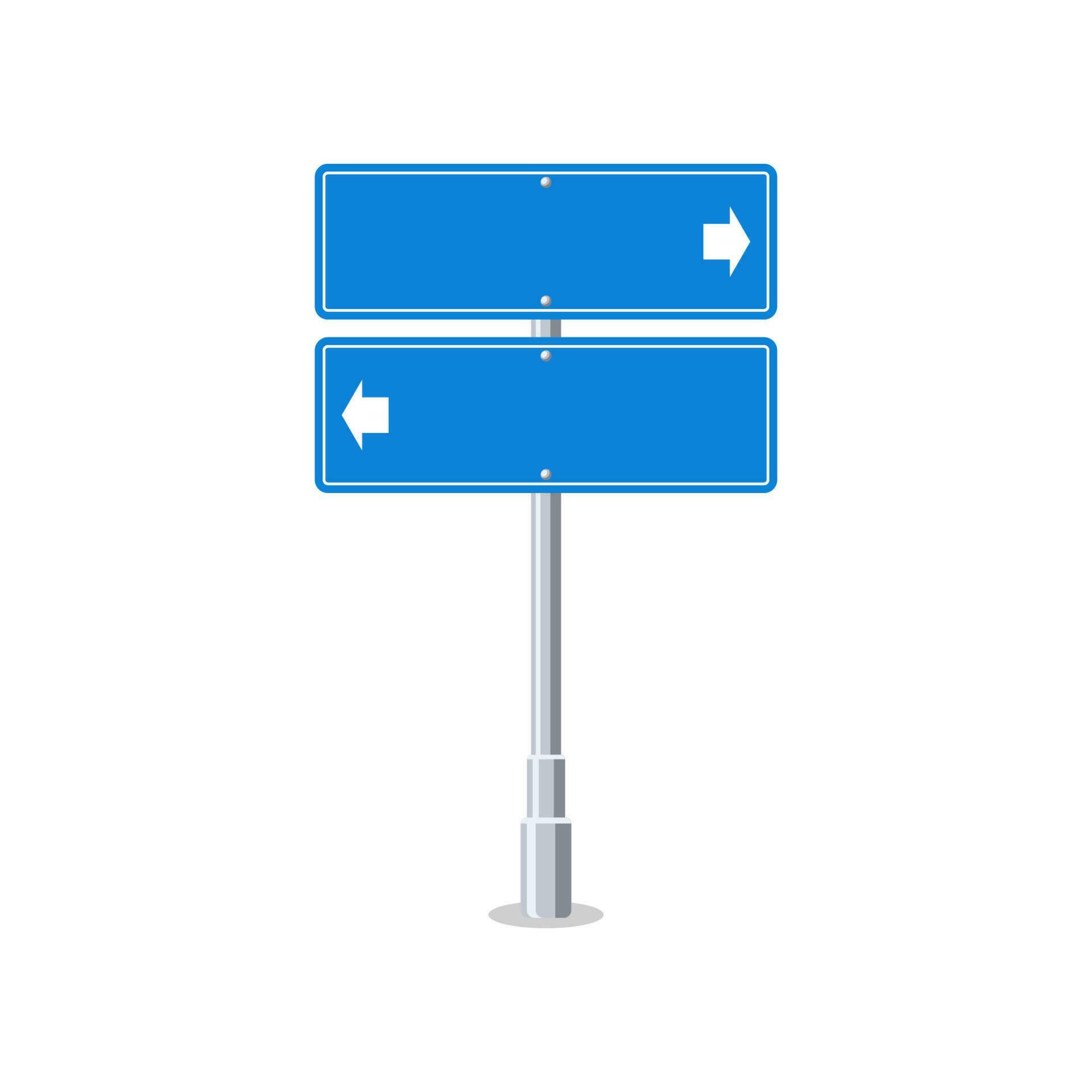 Road sign arrow vector isolated on white background Stock Free