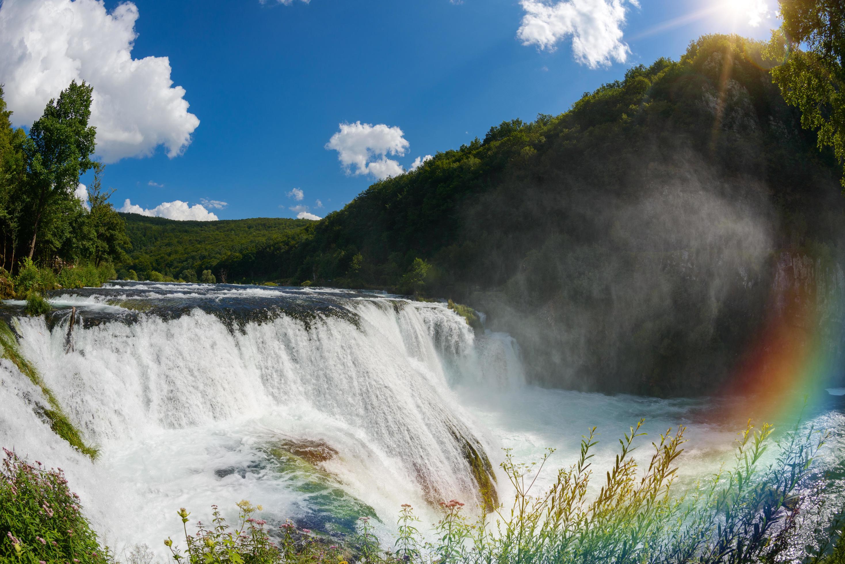 Waterfall nature landscape Stock Free