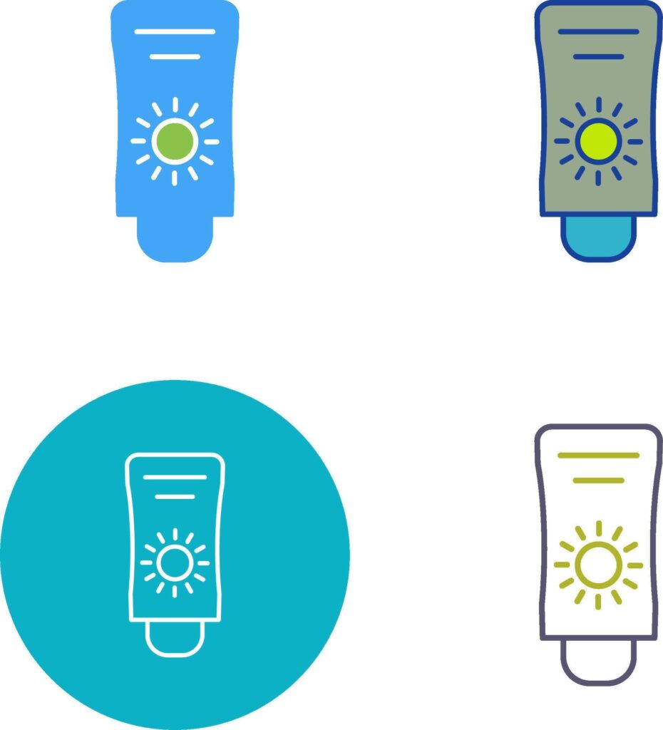 Sun Cream Icon Design Stock Free