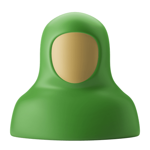 Muslim woman, cover, avatar 3D illustration