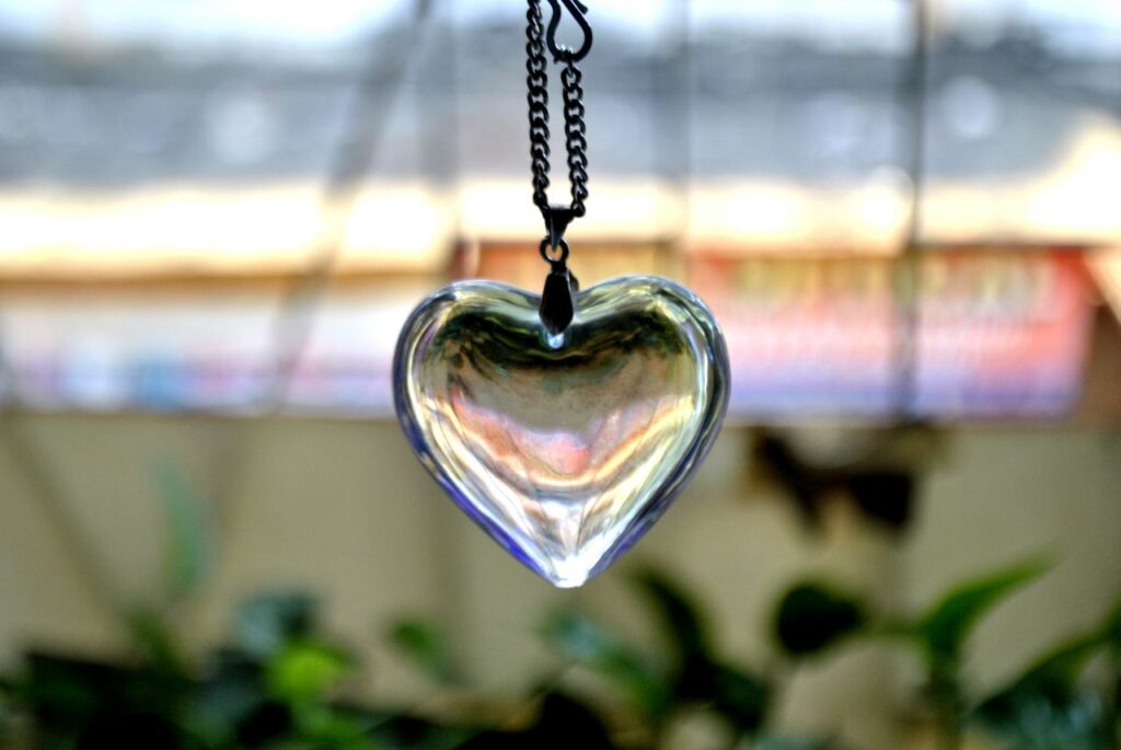 Glass Heart Pendant Stock Free