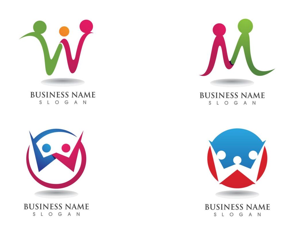 Adoption family logo and symbol Stock Free