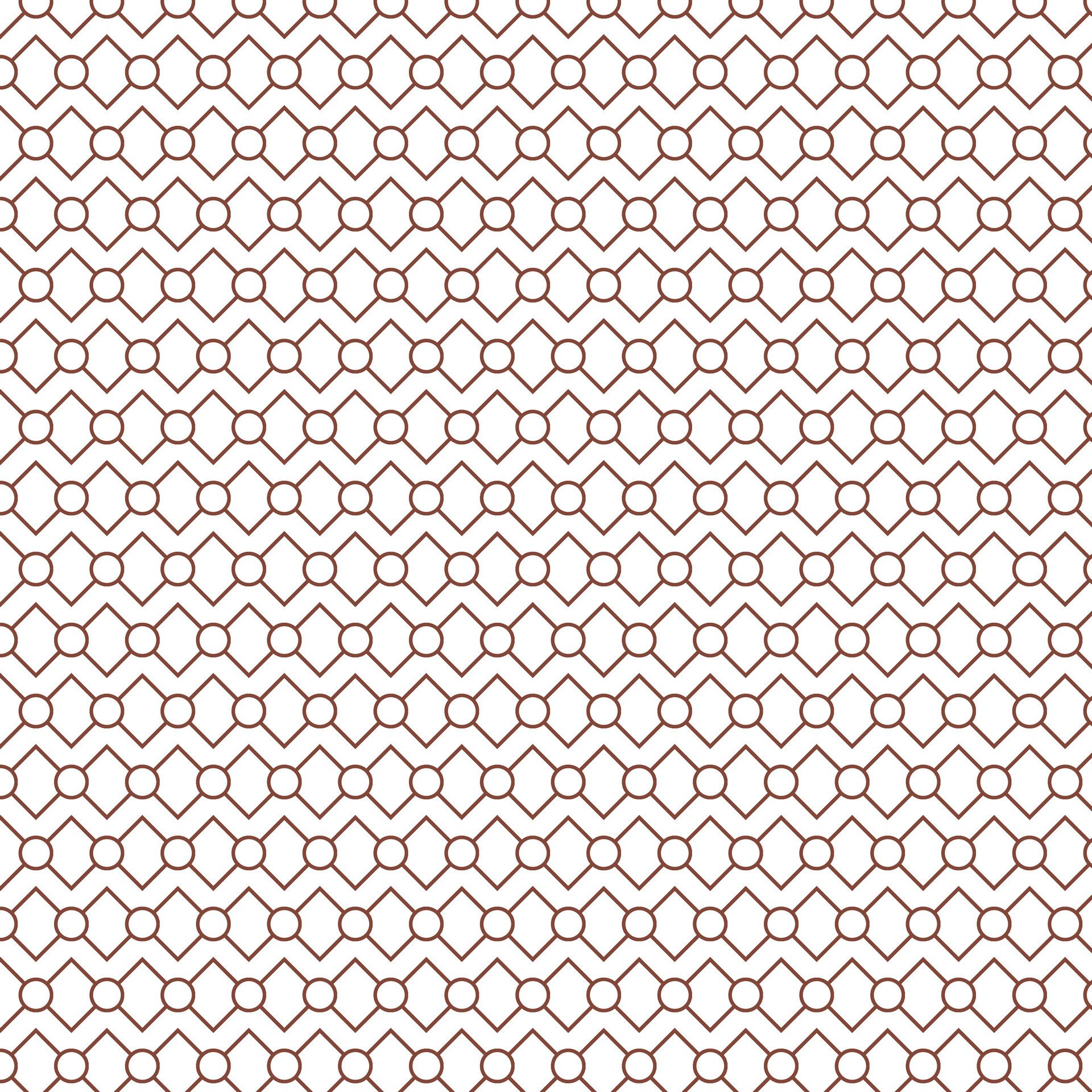 abstract geometric brown cross and circle repeat pattern Free Vector