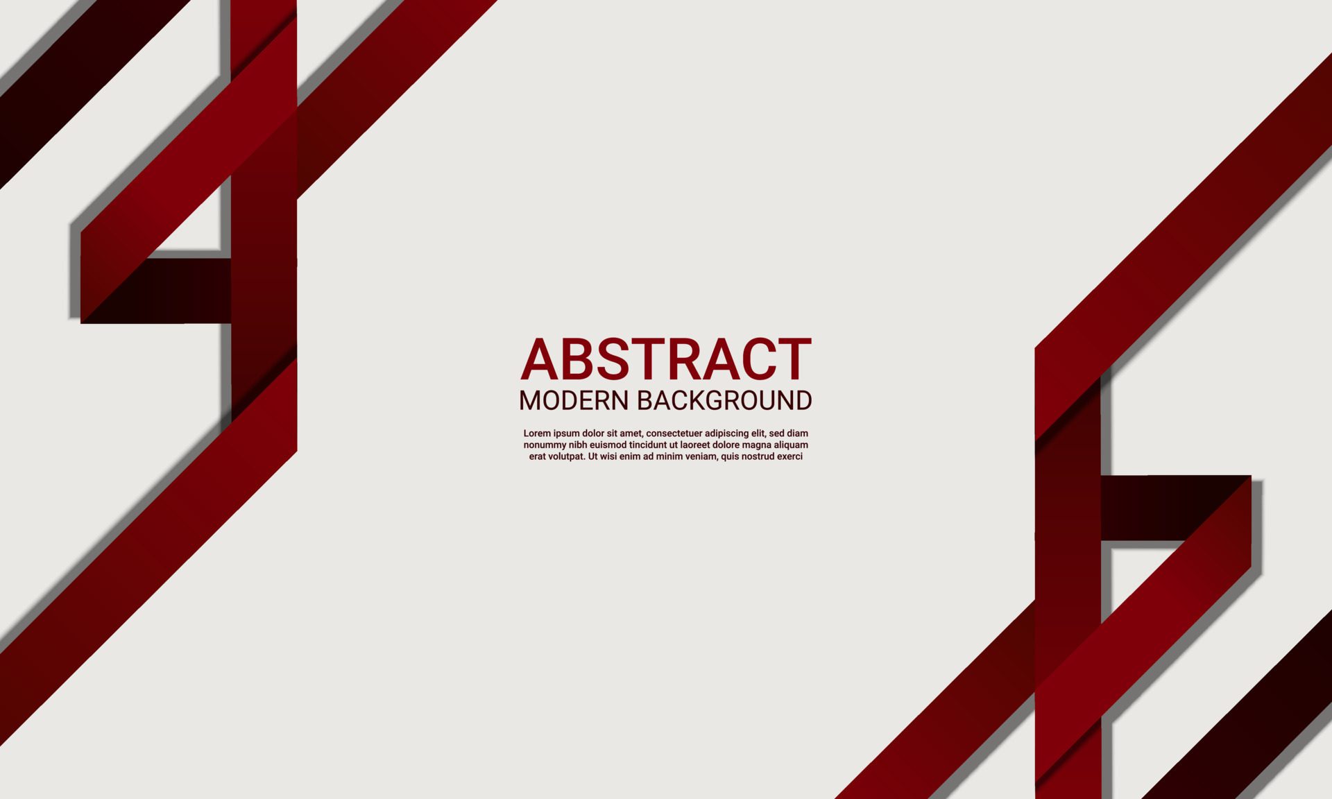 Abstract modern background with red stripes. Vector illustration. Free Vector