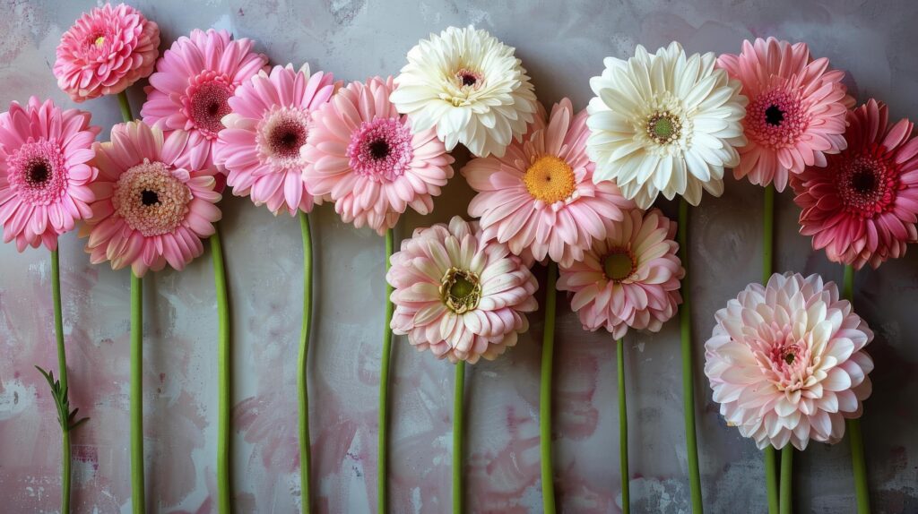 A Colorful Bouquet of Fresh Flowers on a Black Background Stock Free