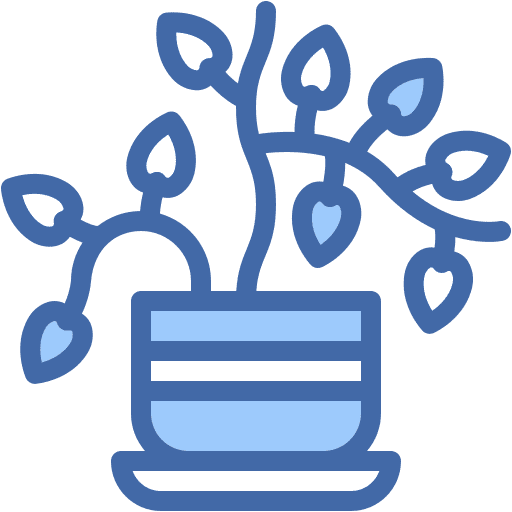 Golden, pothos, botanical icon